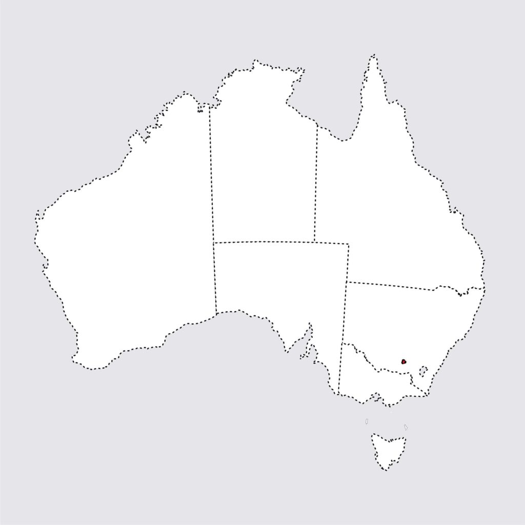 Mapa de Australia Para Colorear, Descargar e Imprimir