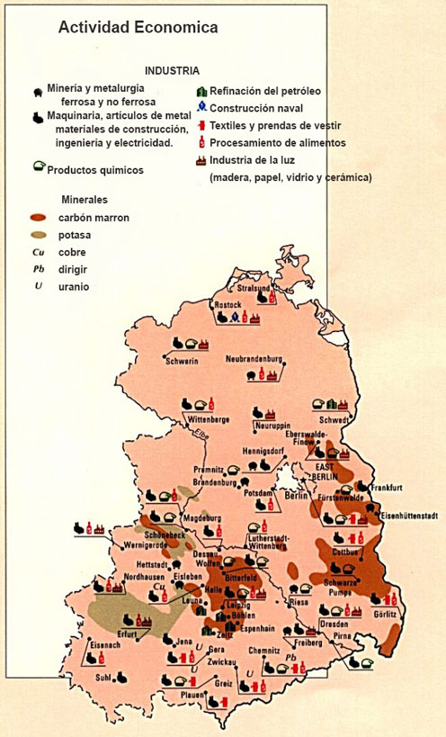 Mapa Económico de Alemania