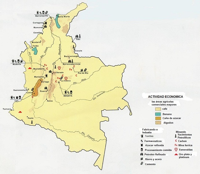 Mapa Económico de Colombia