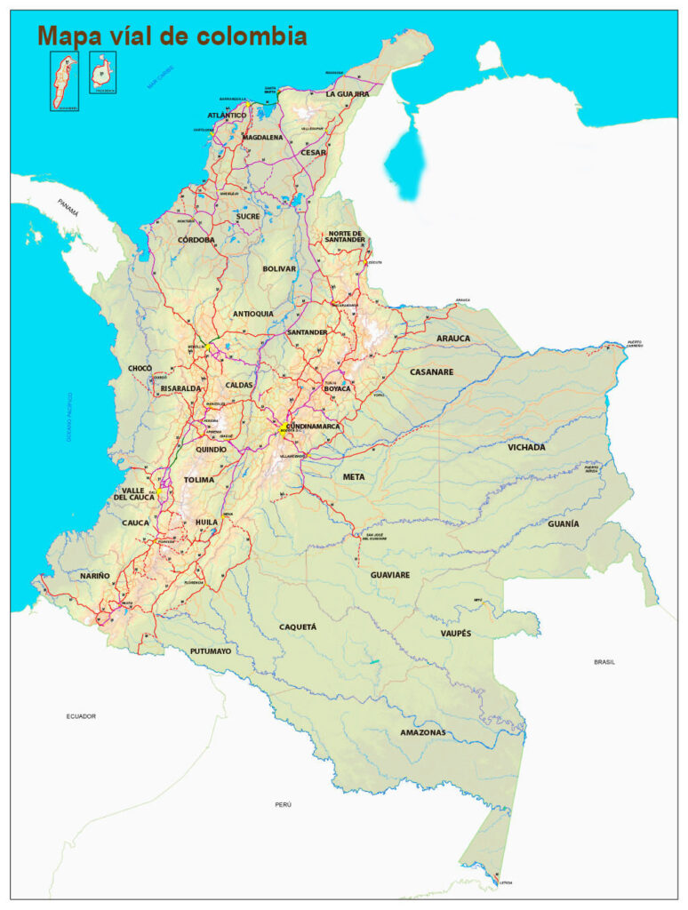 Mapa Vial de Colombia 2026